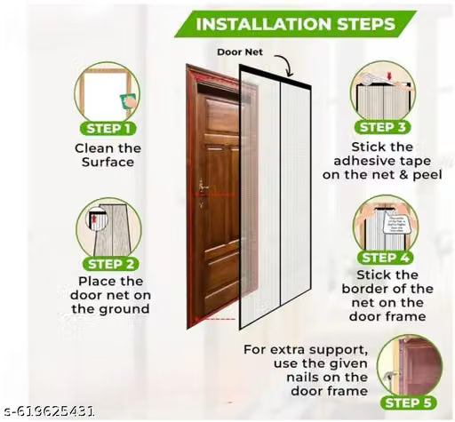 Magnetic Door Mosquito Net