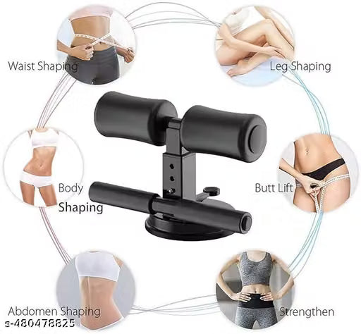 Sit-Up Bar With Foam Handle and Rubber Suction