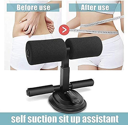 Sit-Up Bar With Foam Handle and Rubber Suction