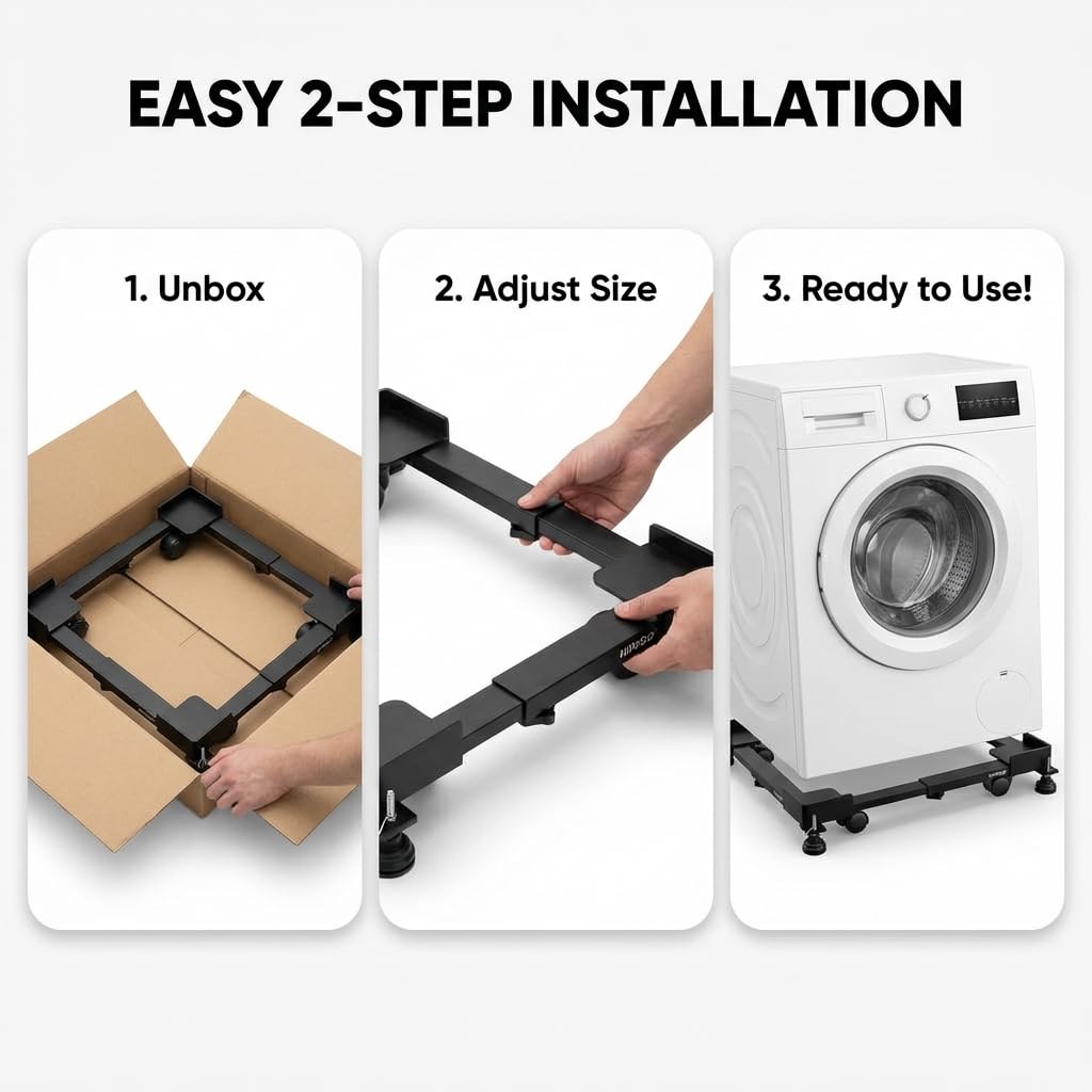 Adjustable Washing Machine Stand