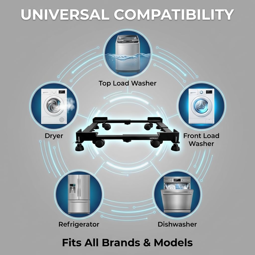 Adjustable Washing Machine Stand