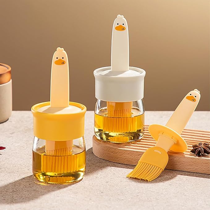 Oil Dispenser with Silicone Brush