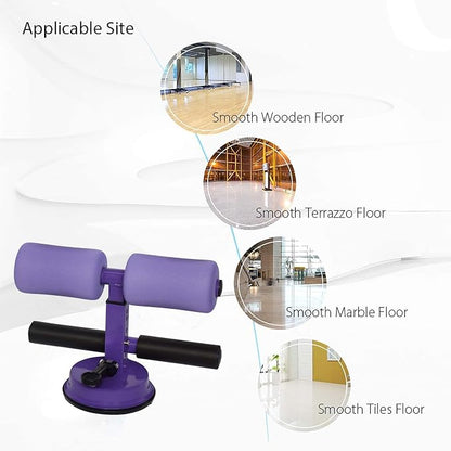 Sit-Up Bar With Foam Handle and Rubber Suction