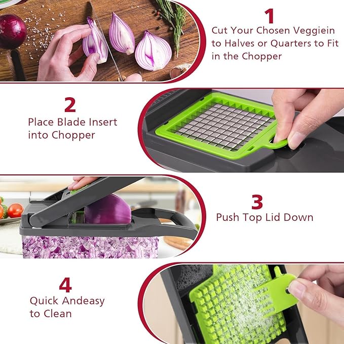 14-in-1 Multipurpose Vegetable Chopper Cutter