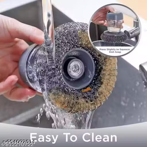 Dish Cleaning Brush with Soap Dispenser